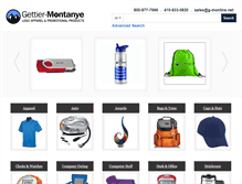 Tablet Screenshot of gmpromostore.com
